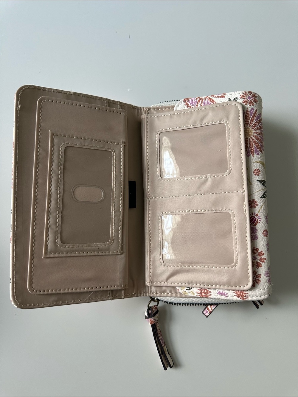Safe Keeper Floral Print Bifold Wallet | RFID Blocking | Card Slots | Zip Coin - Picture 12 of 13